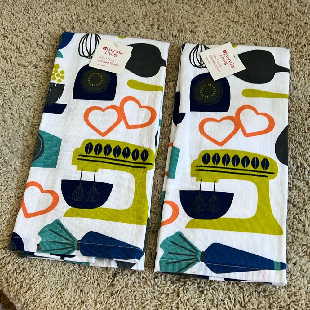 EVERYDAY LIVING 2-in-1 Dual Kitchen Towel